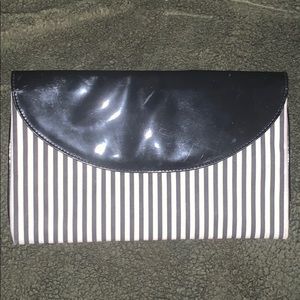striped clutch